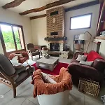 Maison Normande Typique 10 Pers , Grande Piece A Vivre ,Cheminee, Grand Jardin