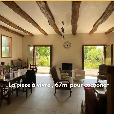 Maison Normande Typique 10 Pers , Grande Piece A Vivre ,cheminee, Grand Jardin Prázdninový dům Criquiers