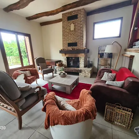 Maison Normande Typique 10 Pers , Grande Piece A Vivre ,cheminee, Grand Jardin